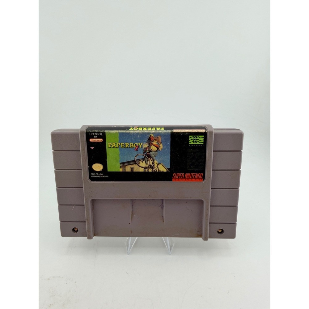 Paperboy 2 Super Nintendo SNES Video Game Cartridge SNS-P2-USA Mindscape 1991